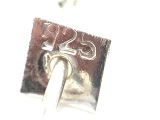 .925 Silver Large Thin Hoop Earrings 3-1/2